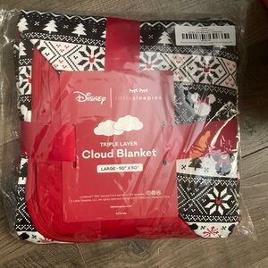 little sleepies large cloud blanket- disney mickey fair isle